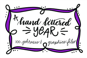 A Hand Lettered Year Graphics Bundle