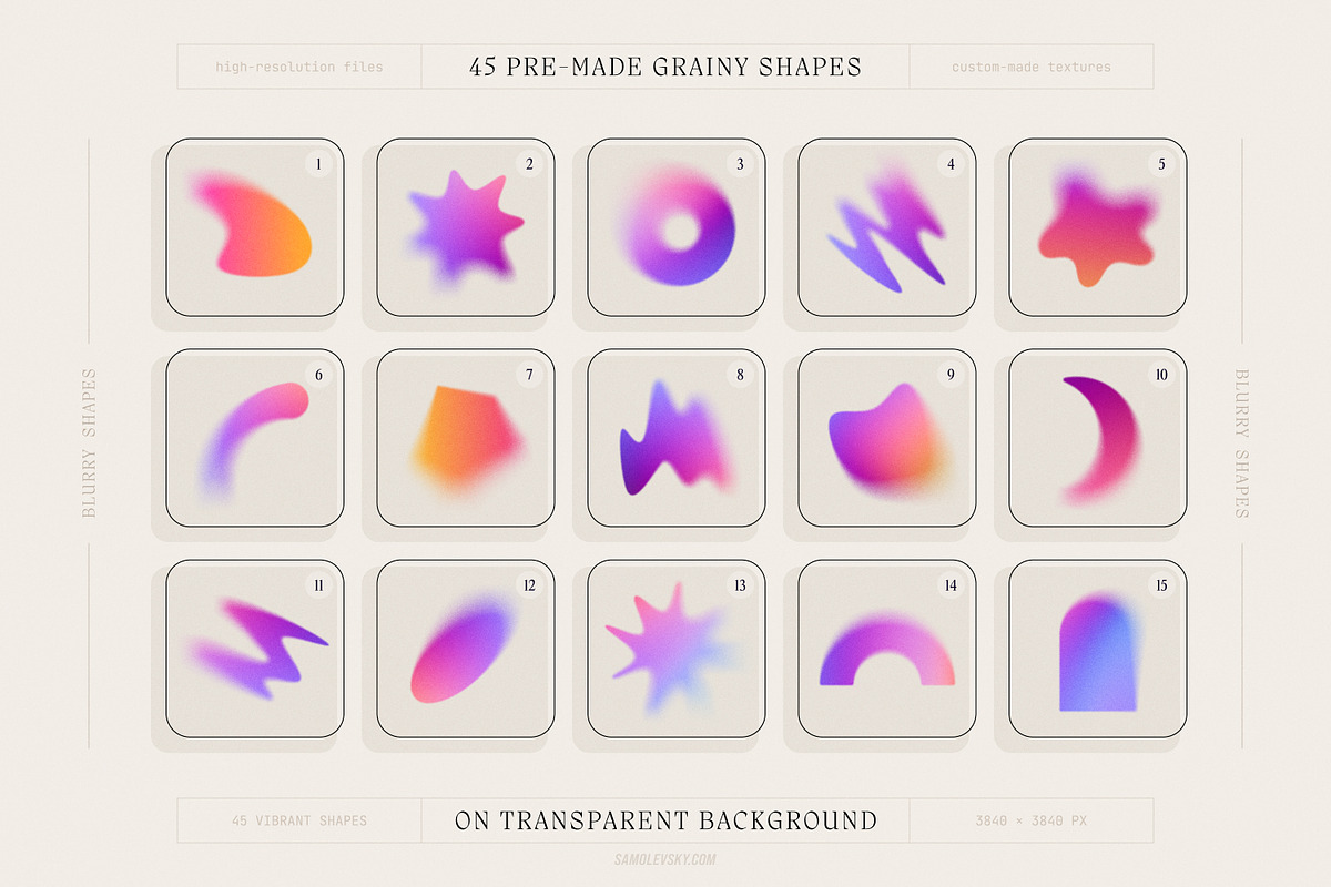 Grainy Shapes and Blurry Gradients, an Object Graphic by Samolevsky (Photo 2 of 15)