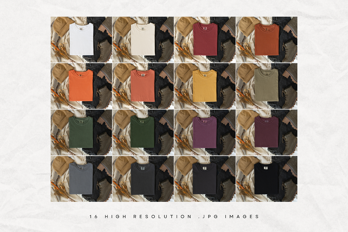 Fall Comfort Colors Mockup Bundle, a Shirt Mockup by Moda Mocks (Photo 2 of 5)
