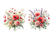 Valentine Wildflowers Clipart, an Illustration by Designworld (Thumbnail 4 of 5)