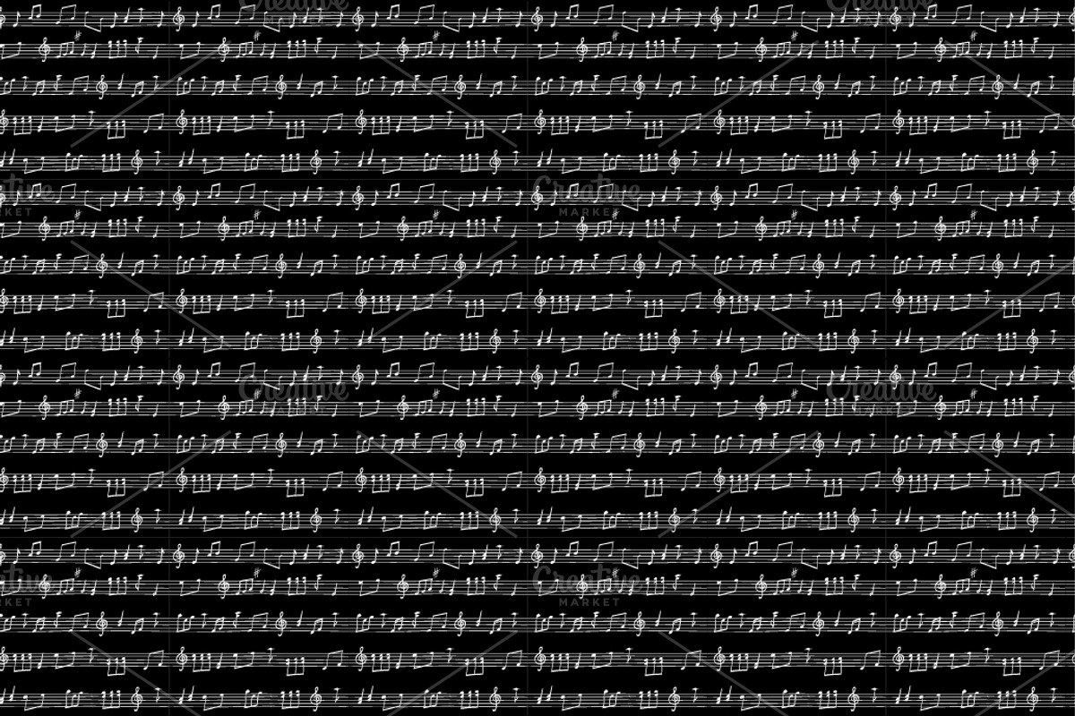 Seamless backgrounds with notes preview 3