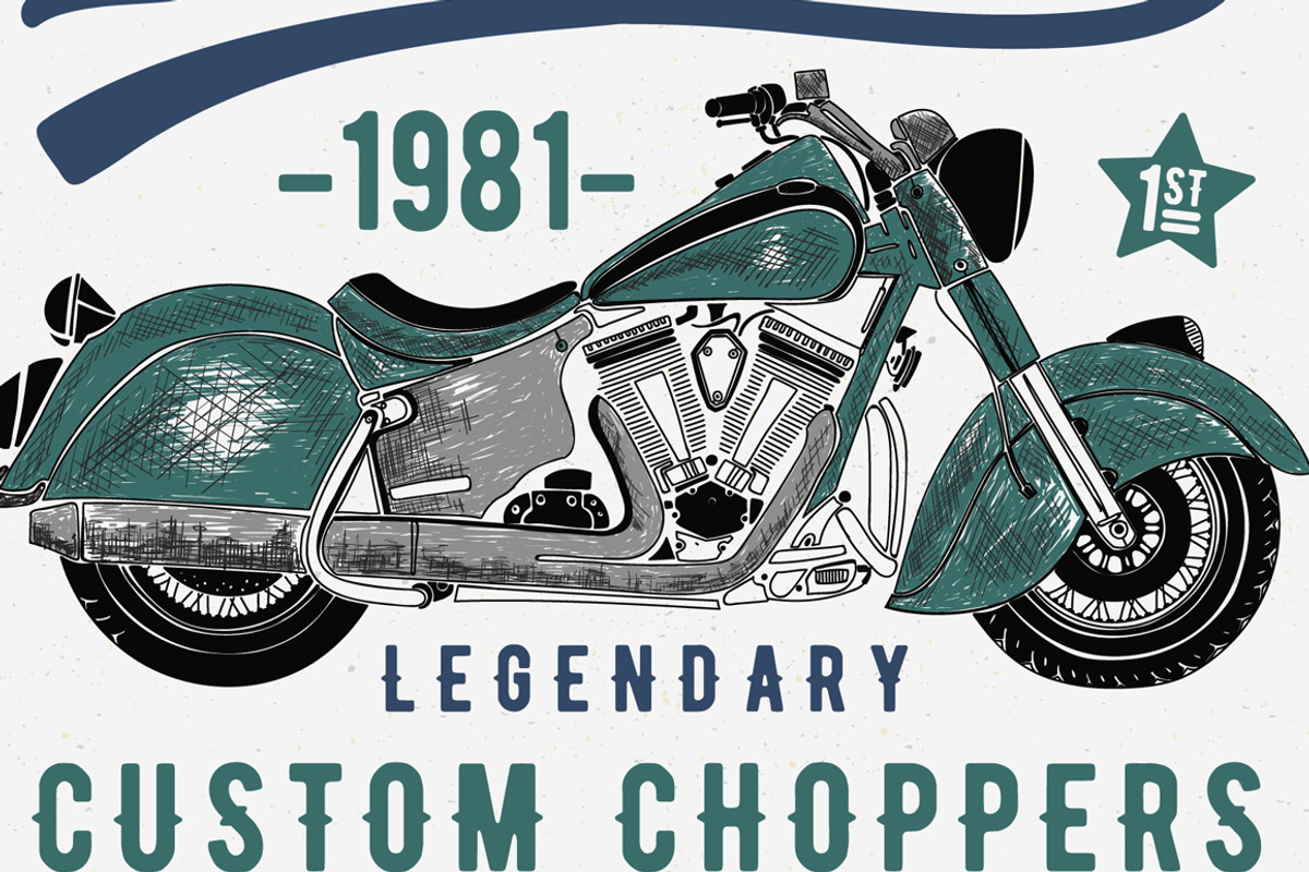 VECTOR SET OF MOTORCYCLE GRAPHICS, an Illustration by ulasokuyucu (Photo 2 of 9)