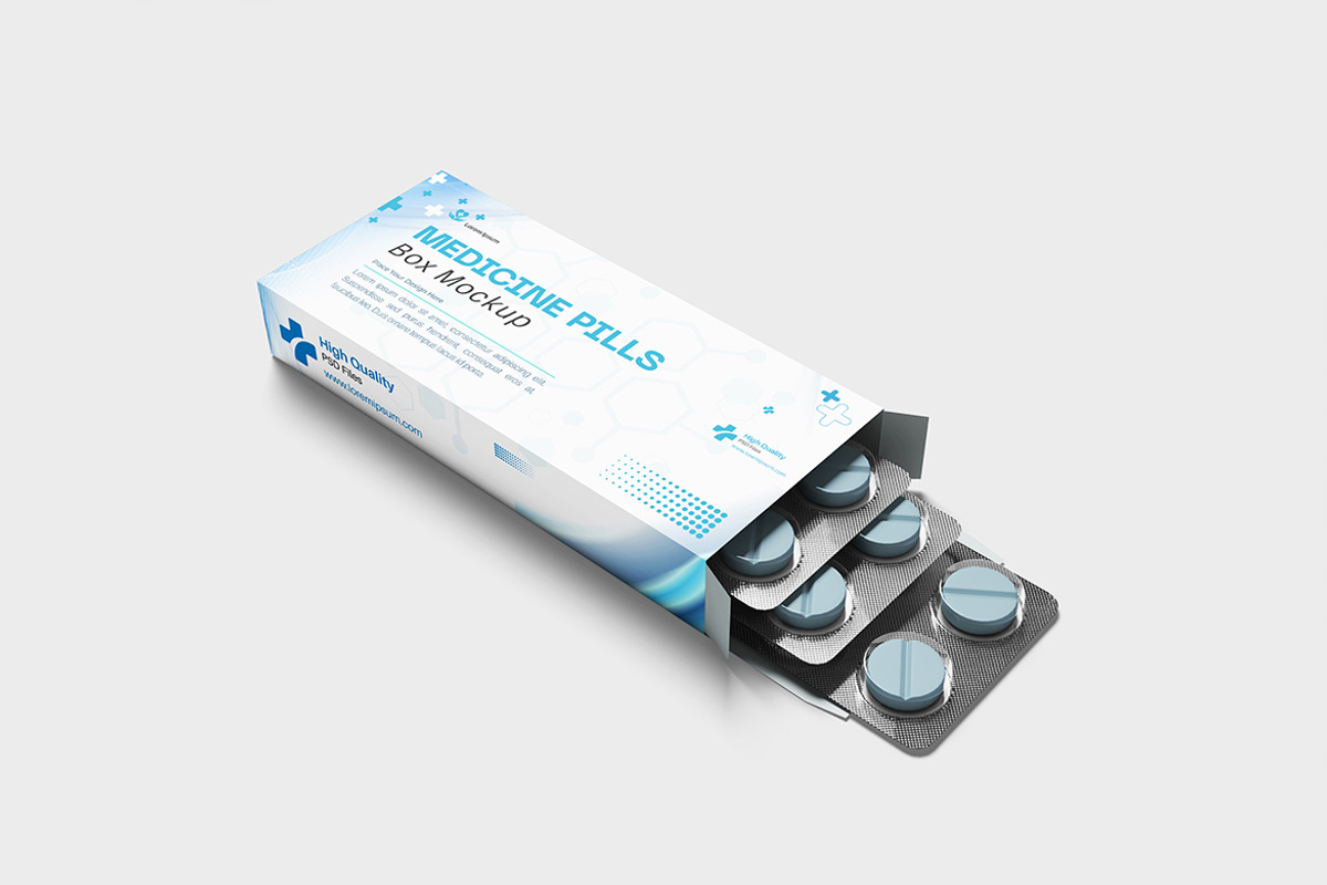 Medicine Pills Box Mockup, a Product Mockup by bimockup (Photo 3 of 6)
