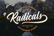 Radicals Script, a Script Font by Letterhend Studio (Thumbnail 1 of 9)