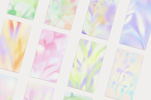 Grainy Floral Gradient Backgrounds