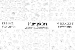 Pumpkins Harvest Graphic Patterns