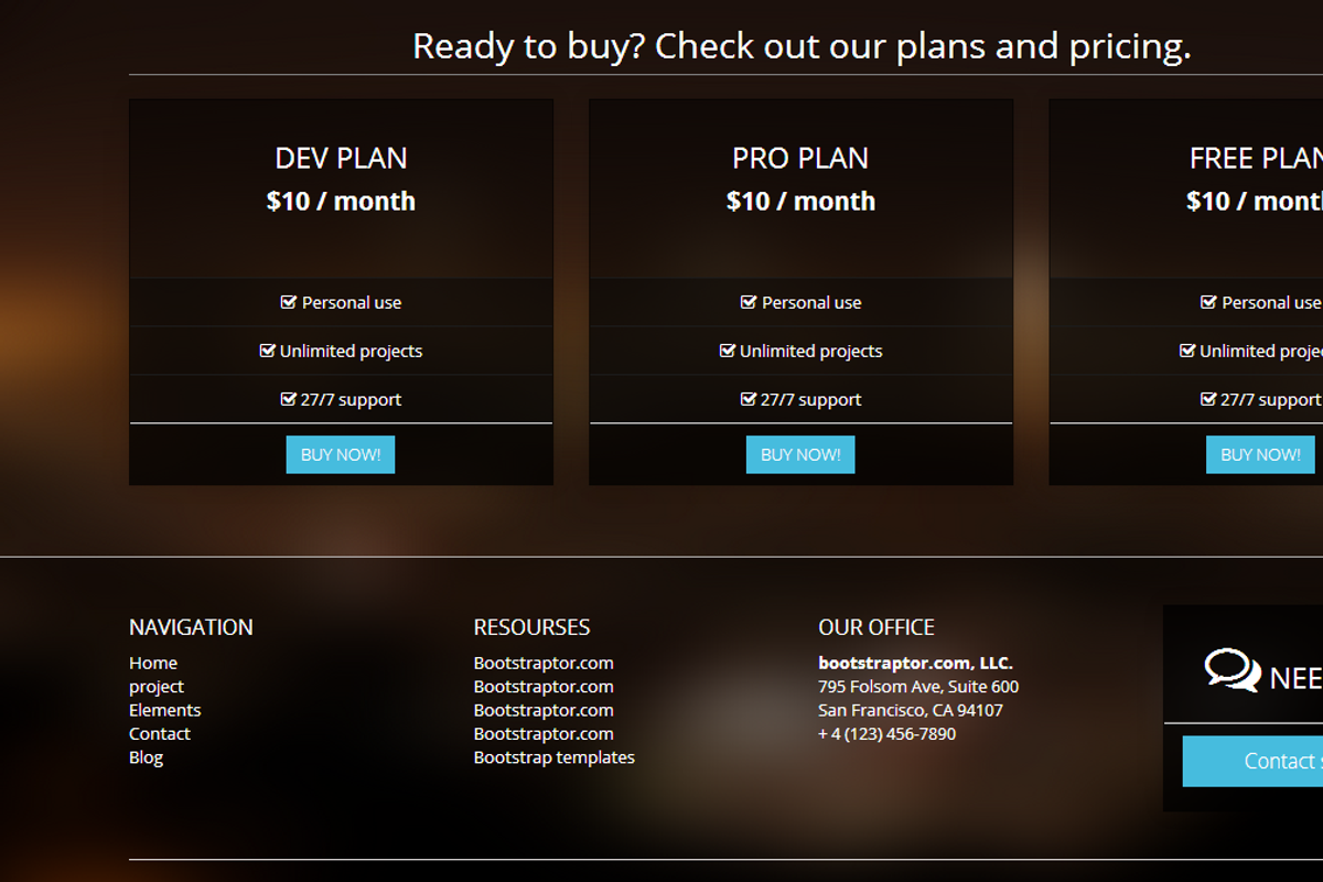Corporate Bootstrap 3 dark edition, a Templates & Theme by Bootstraptor (Photo 4 of 5)