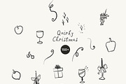 Quirky Christmas Line Drawings, an Object Graphic by Lana Elanor (Thumbnail 6 of 12)