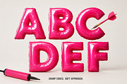 Pink Balloon Font, a Sans Serif Font by Handmadefont (Thumbnail 5 of 21)