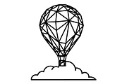 Hot Air Balloon Silhouette Bundle, an Object Illustration by Gaye Art (Thumbnail 6 of 31)