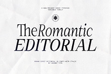 The Romantic Editorial | 18 Fonts