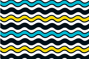 Colorful wavy patterns forming a, an Illustration by ZinetroN