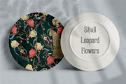 Skull Leopard Flowers, a Texture Illustration by LanaDzi (Thumbnail 8 of 13)