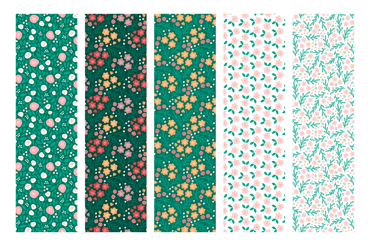 25 seamless floral patterns texture, a Pattern Graphic by RevolutionizZed (Photo 16 of 19)