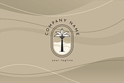 8 palm tree logo templates in vector, a Branding & Logo Template by MaryArt (Thumbnail 4 of 4)