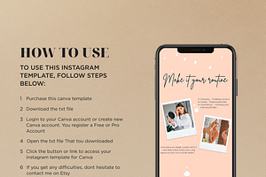 Instagram Beauty Canva Template