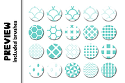 Basic Patterns 2.0 Procreate Brushes, a Brush Add-On by Design av MAD (Thumbnail 5 of 10)