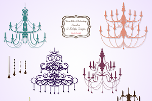 Chandelier Photoshop Brushes