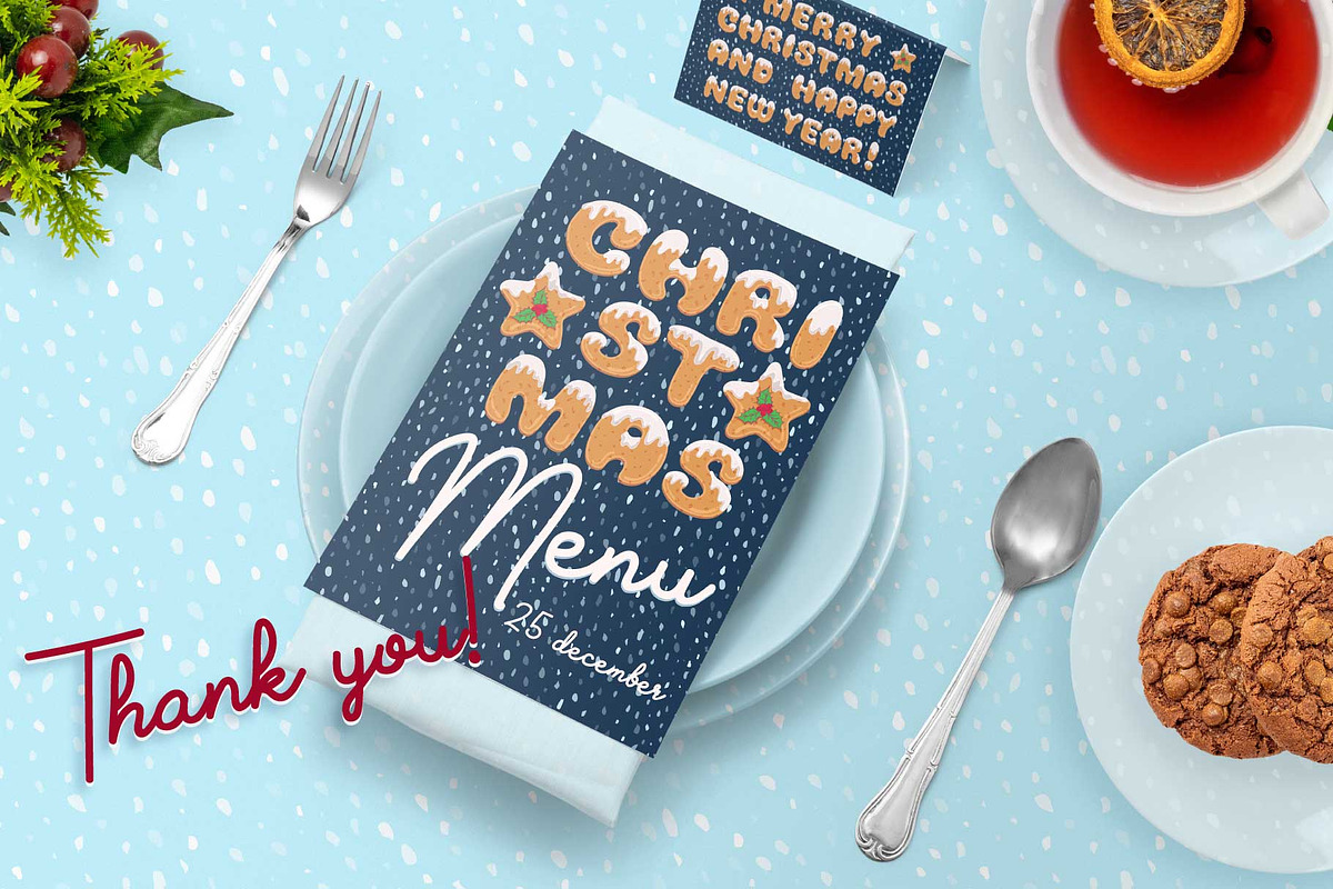 Xmas cookie font family preview 7
