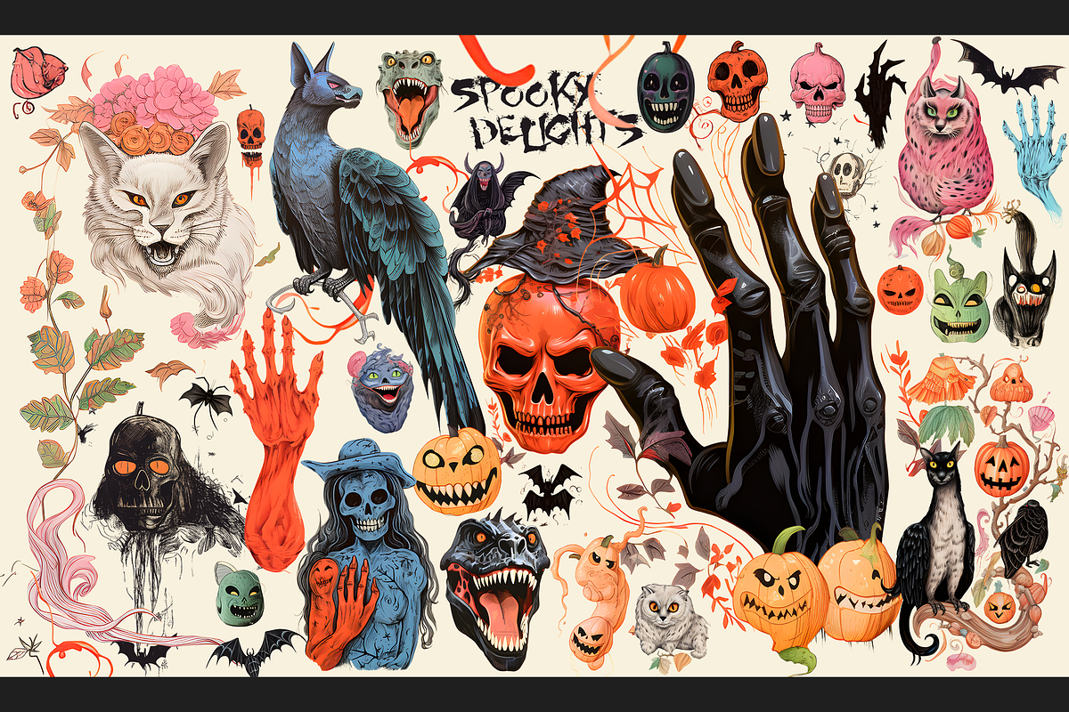 Halloween: Spooky Delights, a Seasonal Illustration by Lilithcollageart (Photo 1 of 10)