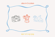 Mediterranean Summer Doodles Pack, a Decorative Illustration by SunnJaneArt (Thumbnail 12 of 13)