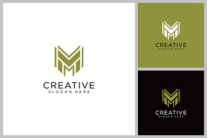 M Letter Logo concept, a Branding & Logo Template by quadrazo