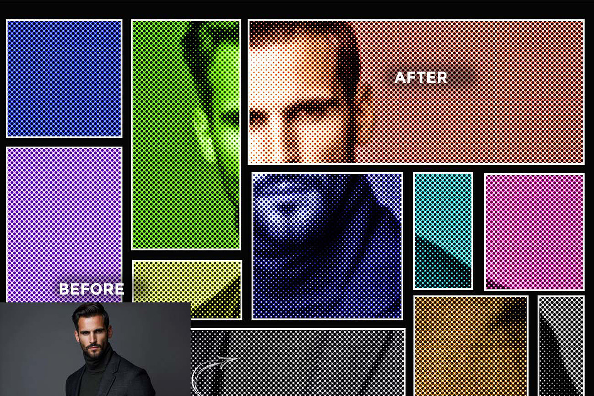 HALFTONE X Experimental Halftone, an Action Add-On by Studio Retouch (Photo 29 of 63)