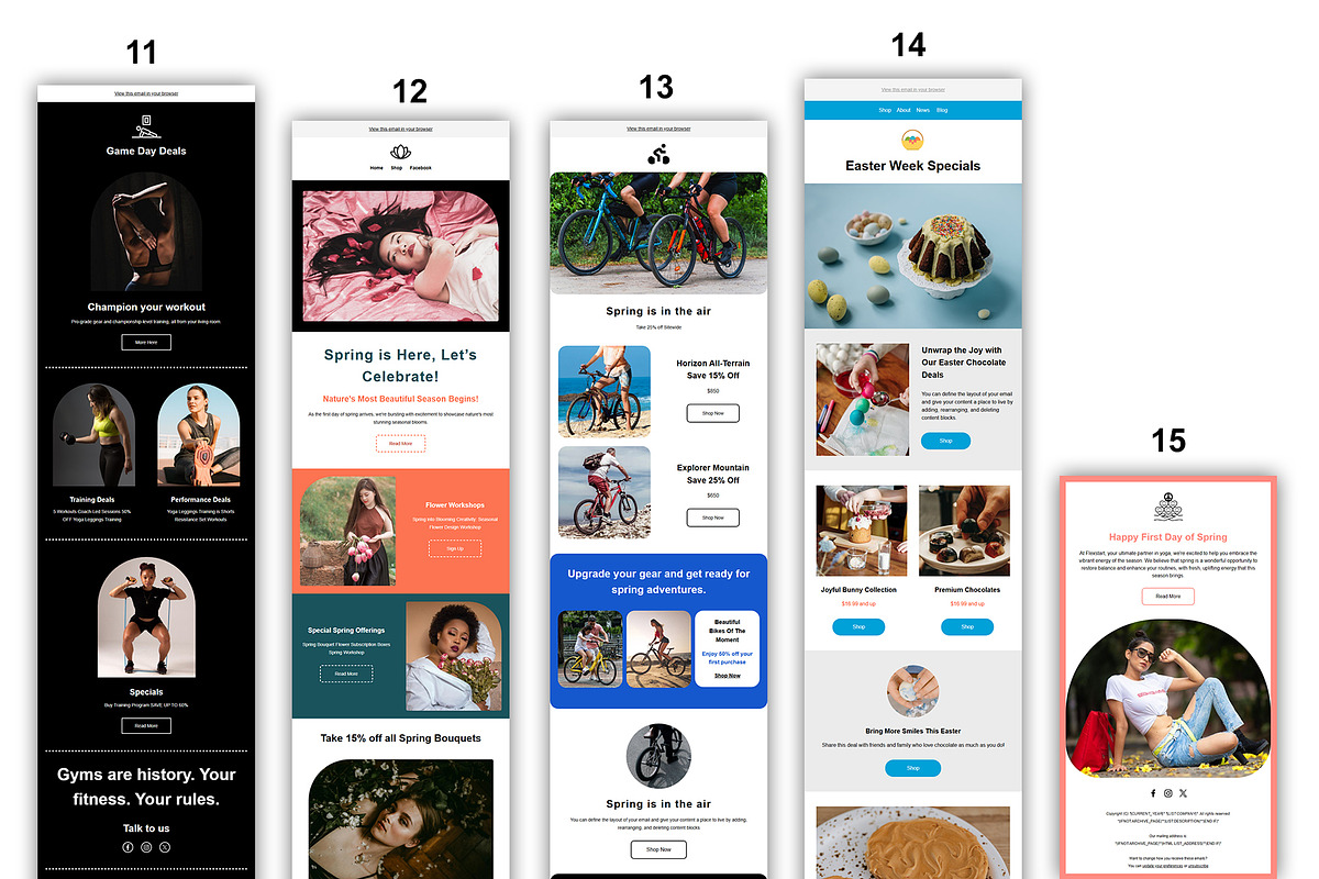Mailchimp Email Template Bundle, an Email Template by QuickArtisan (Photo 5 of 10)