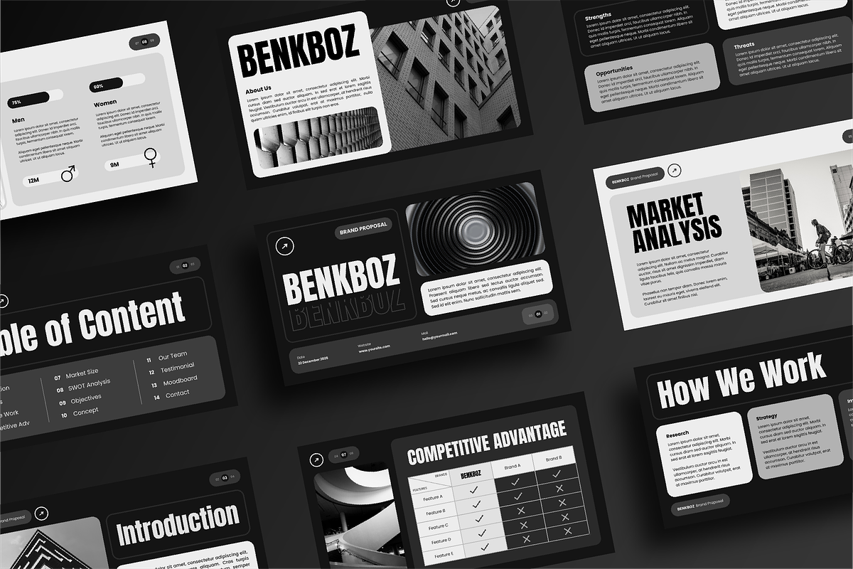 BENKBOZ - Brand Proposal, a Presentation Template by ArbaStudio (Photo 1 of 5)