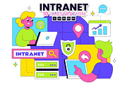 10 Intranet Technology Illustration, a Technology Illustration by denayunebgt (Thumbnail 1 of 4)