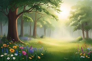 landscape forest, a Nature Photo by ComfortQ