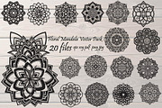 Floral Mandala Bundle, a Decorative Illustration by Designer_Momina (Thumbnail 1 of 20)