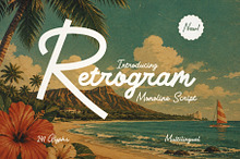 Retrogram - Vintage Monoline Script