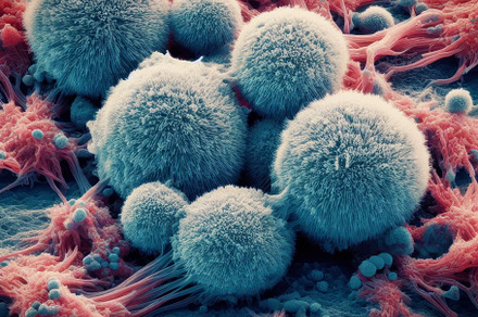Depicting abstract of group of virus, a Health & Medical Photo by angellodeco