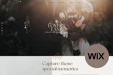 Wix Website Template - Lover's Lane, a Wix Template by pinesandpearls