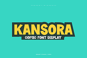 Kansora - Comic Font, a Sans Serif Font by Iqsiart Studio (Thumbnail 1 of 6)