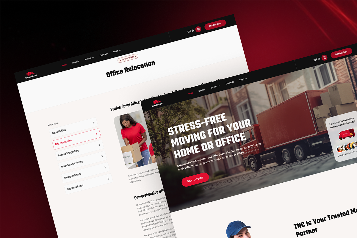 HomeShift - Transport HTML Template preview 5
