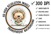 Whimsical Valentine Sweet Animals, an Illustration by Craft Nest (Thumbnail 2 of 11)