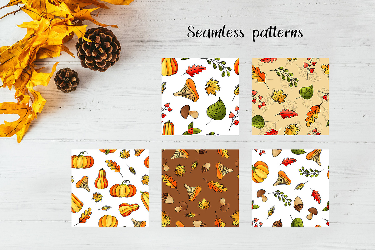 Thanksgiving holiday overlay+clipart, an Illustration by Astarte_design (Photo 9 of 13)