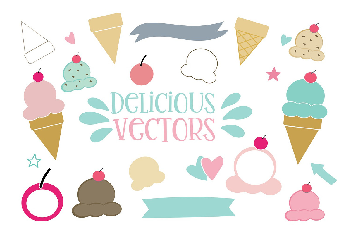 Mint Chip Font + Vectors preview 4