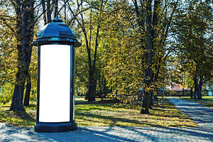 Blank outdoor advertising billboard, a Business Photo by BOOCYS