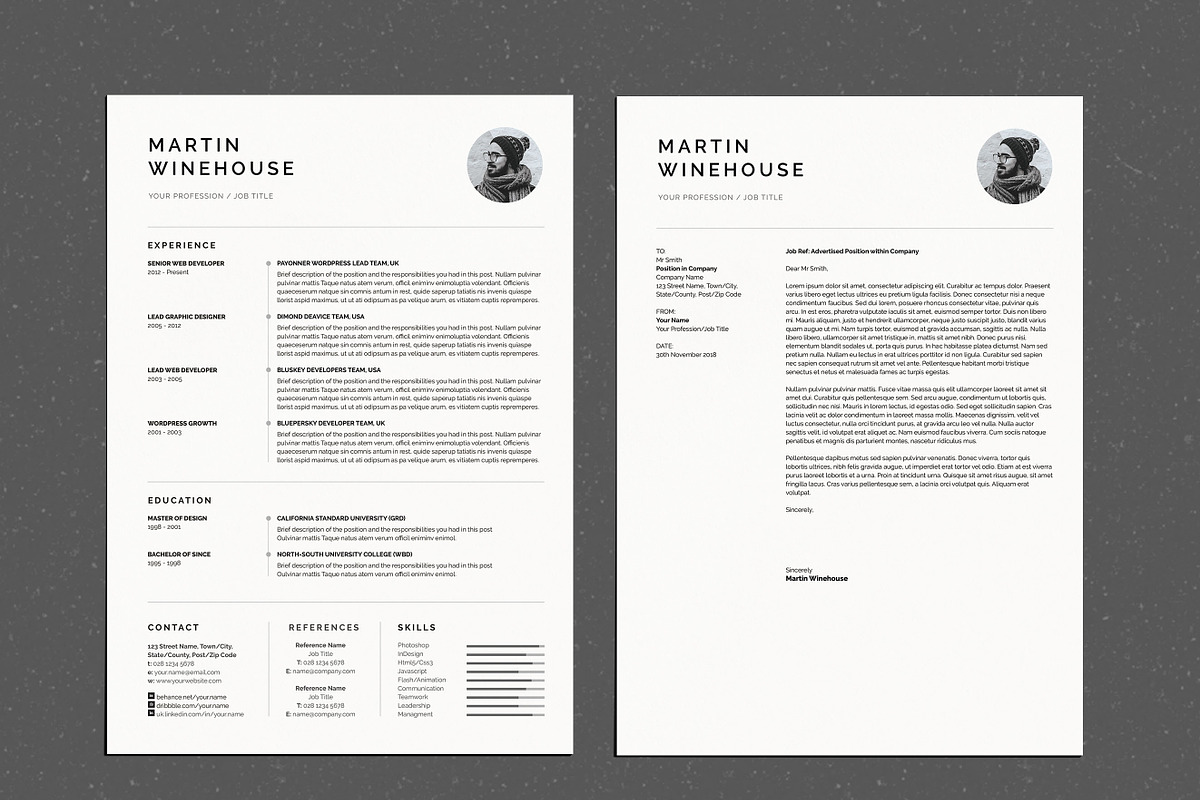 Resume Template / CV, a Resume Template by UX-group (Photo 3 of 5)
