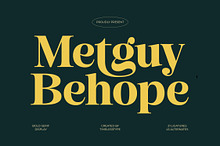 Metguy Behope Bold Serif Display
