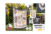 Woven Blanket Mockup Hang, an Apparel Mockup by Mockups Studio (Thumbnail 1 of 9)