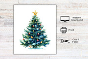 Vintage Drawing Christmas Clipart, an Illustration by Canvas Craft (Thumbnail 7 of 7)