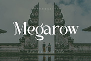 Megarow, a Serif Font by Rishsketch (Thumbnail 1 of 13)