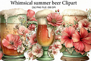 Whimsical summer beer Clipart, an Illustration by Designworld (Thumbnail 1 of 6)