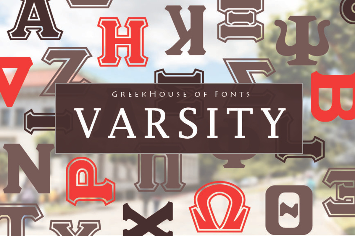 Varsity Greek Lettering