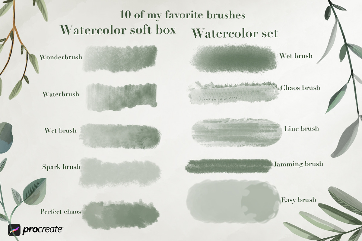 Aqua Studio Watercolor brushes preview 3