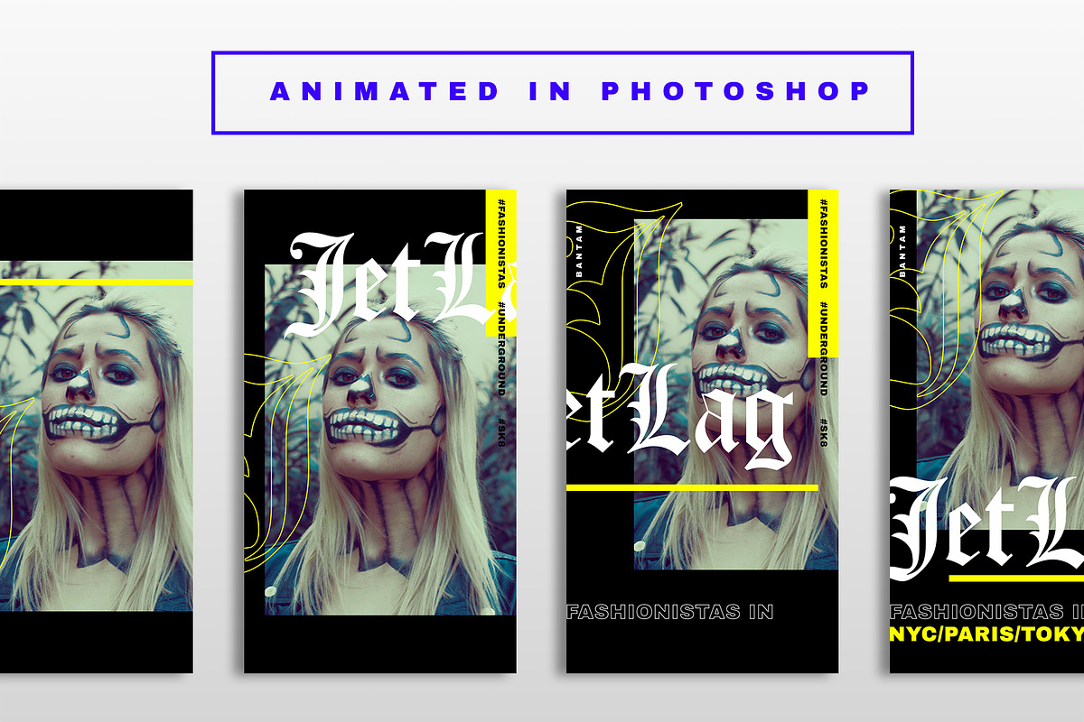 JETLAG Dope Animated IG Stories, a Social Media Template by GOAT Design Co. (Photo 6 of 7)